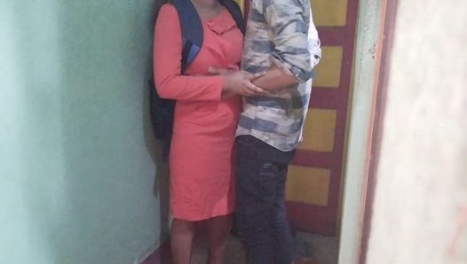 Sushmita fucking with her teacher at room corner