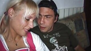 Bondage ganbang action with nasty German blondes