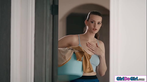 Cleaner stares straight into boss pussy n is invited to join