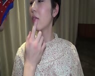 Cute Petite Japanese Girl With Shart Hair And Nice Tits