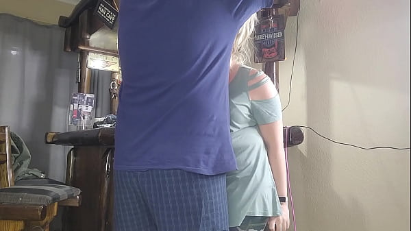 Hot blonde neighbours wife gets her tight ass fucked