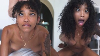 I LIKE MY GIRLS LIKE MY COFFEE – Ebony Teen Has Eye Rolling Orgasm – Barbie Rous